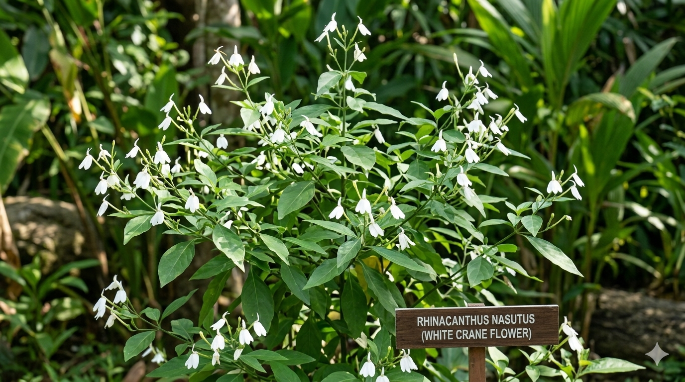 Rhinacanthus Nasutus (White Crane Flower))